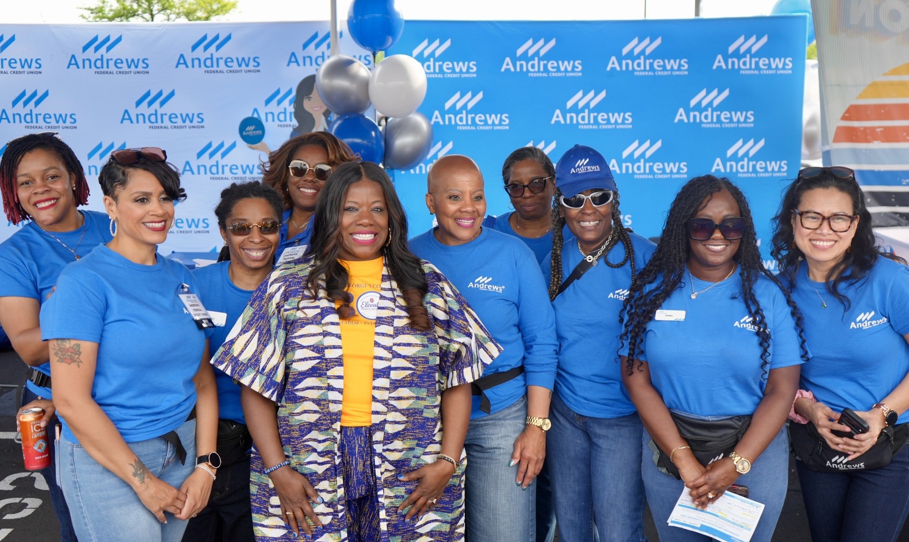 aisha b with team