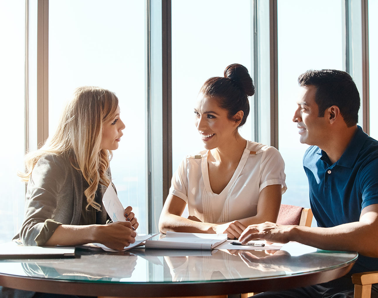 Members receiving help at a branch